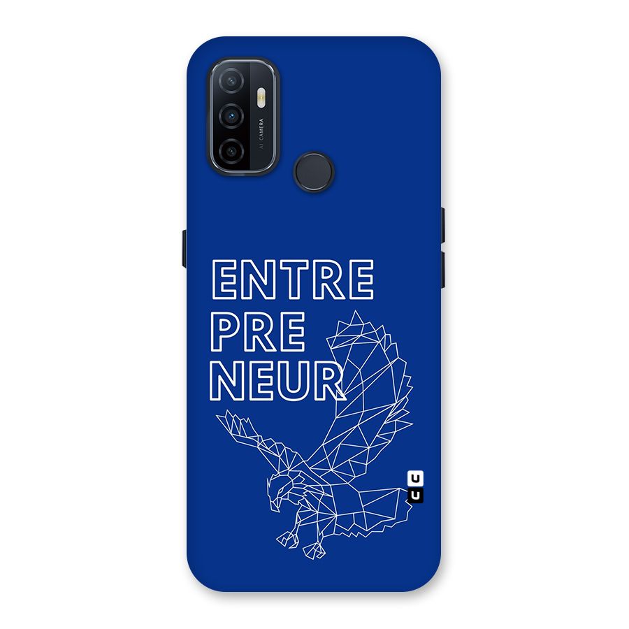 Blue Entrepreneur Back Case for Oppo A33 (2020)
