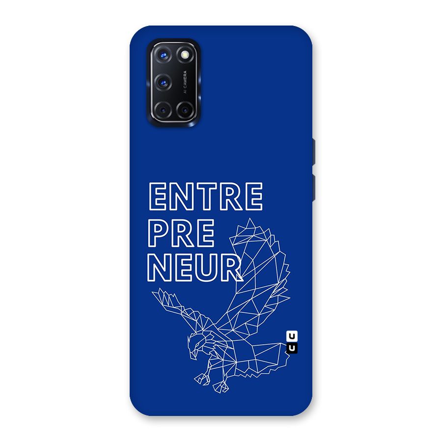 Blue Entrepreneur Back Case for Oppo A52