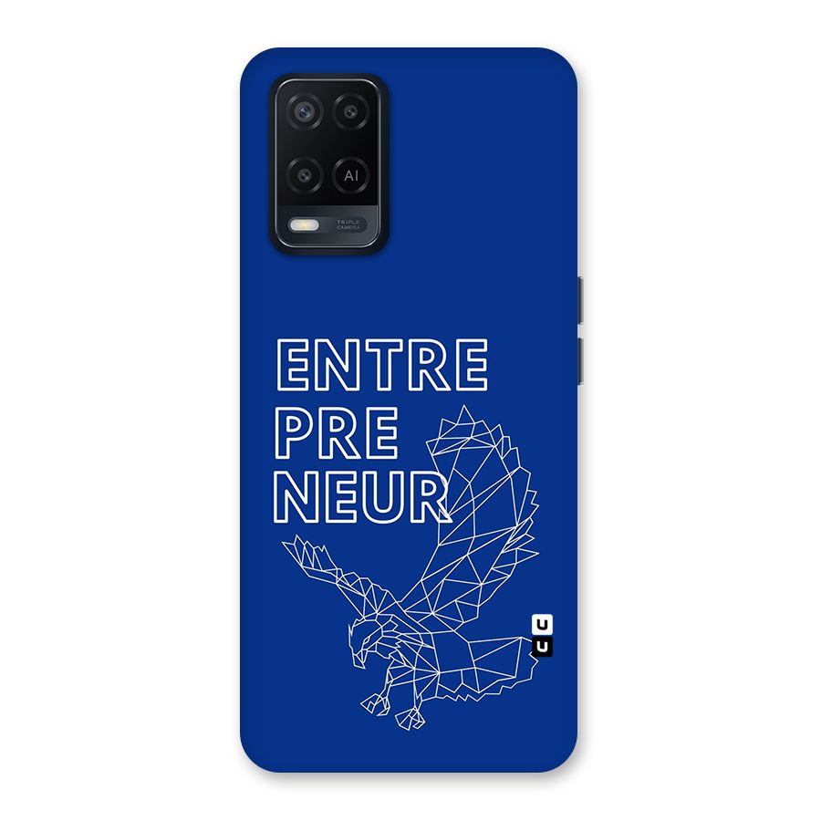 Blue Entrepreneur Back Case for Oppo A54