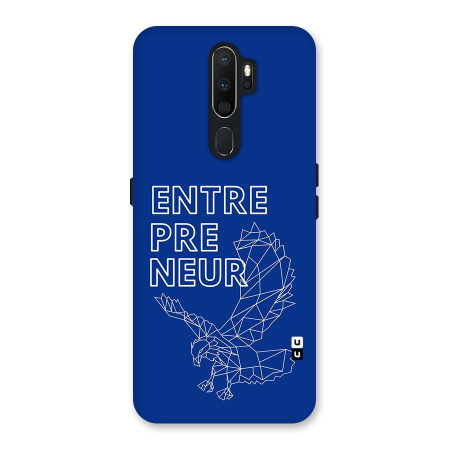 Blue Entrepreneur Back Case for Oppo A5 (2020)