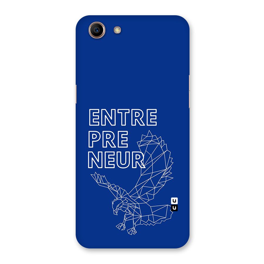 Blue Entrepreneur Back Case for Oppo A83 (2018)