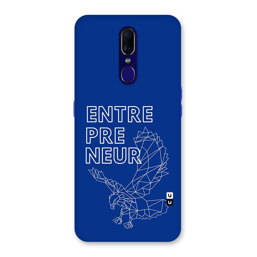 Blue Entrepreneur Back Case for Oppo A9