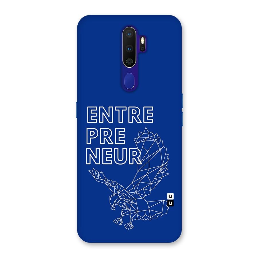 Blue Entrepreneur Back Case for Oppo A9 (2020)