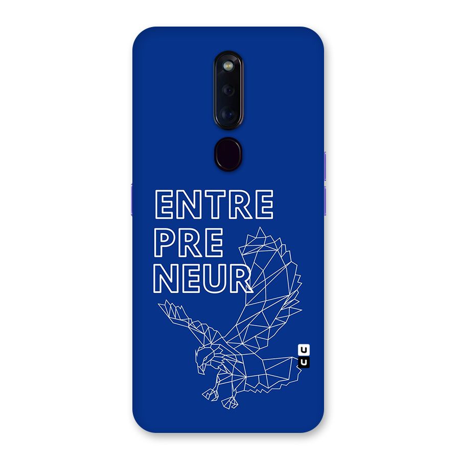 Blue Entrepreneur Back Case for Oppo F11 Pro
