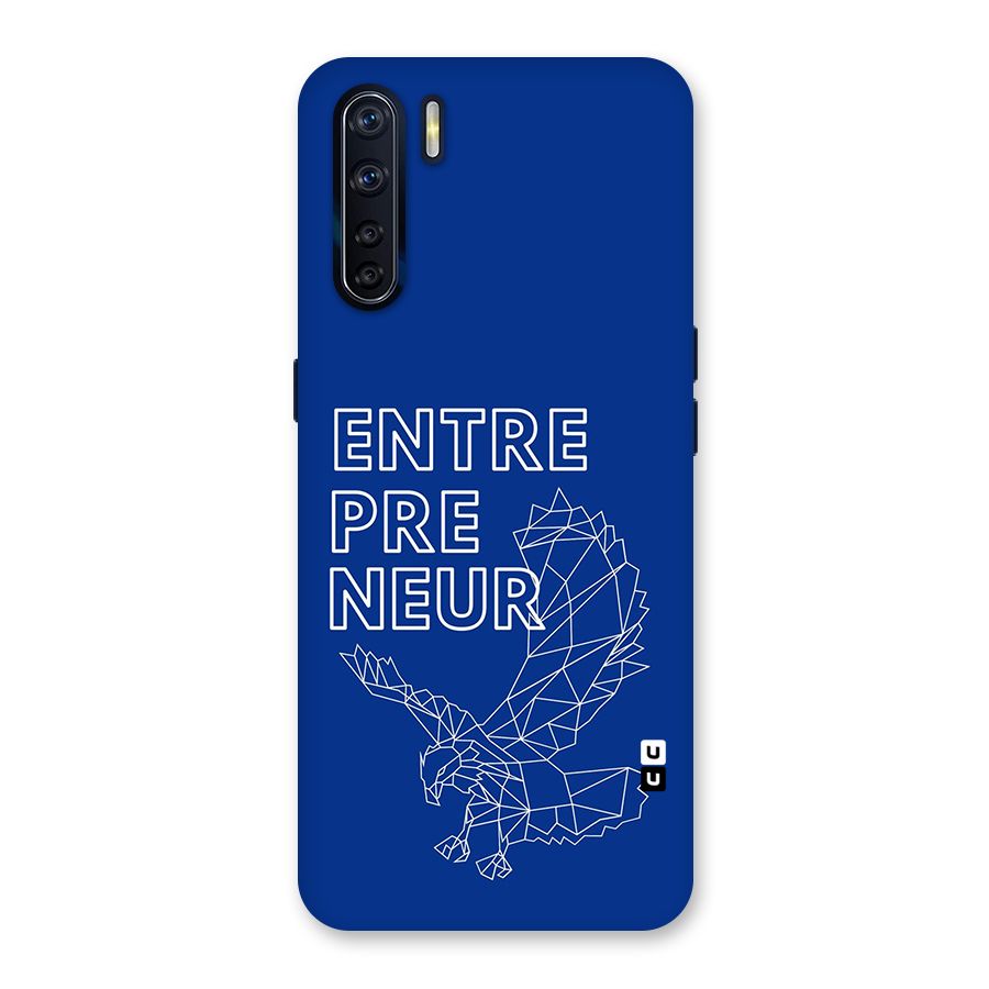Blue Entrepreneur Back Case for Oppo F15