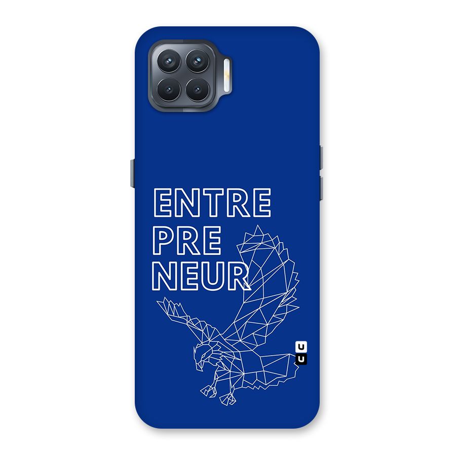 Blue Entrepreneur Back Case for Oppo F17 Pro