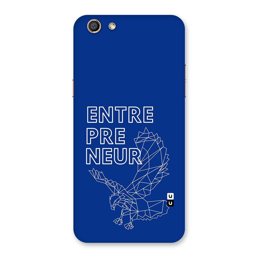 Blue Entrepreneur Back Case for Oppo F3