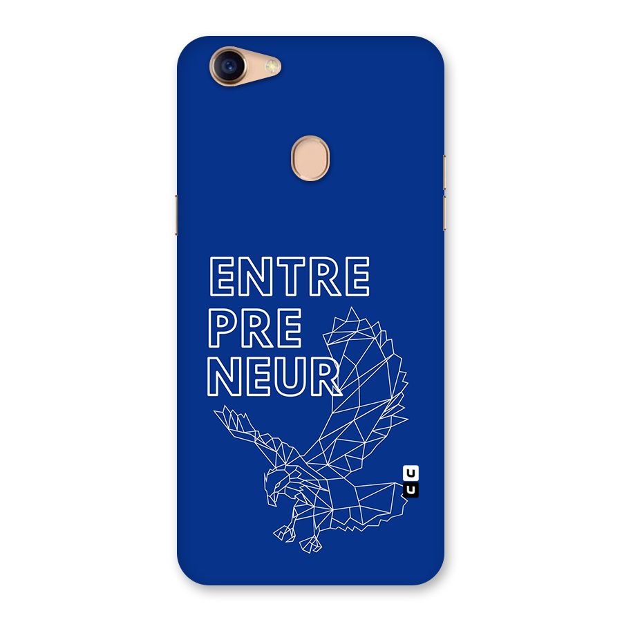 Blue Entrepreneur Back Case for Oppo F5