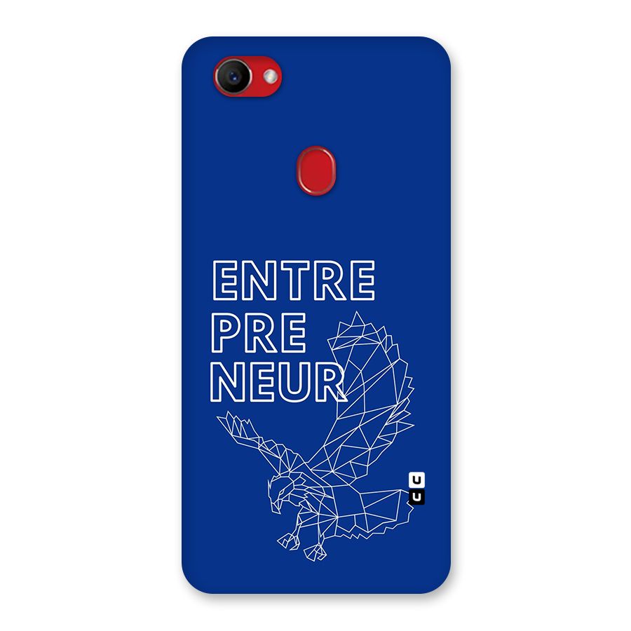 Blue Entrepreneur Back Case for Oppo F7