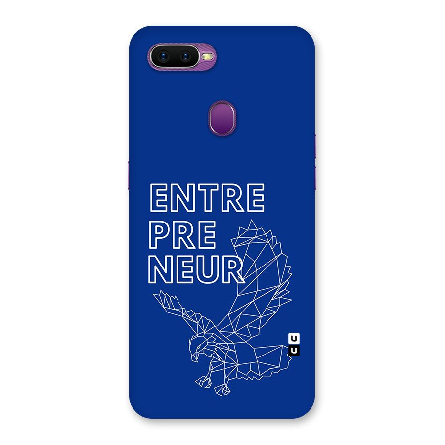 Blue Entrepreneur Back Case for Oppo F9
