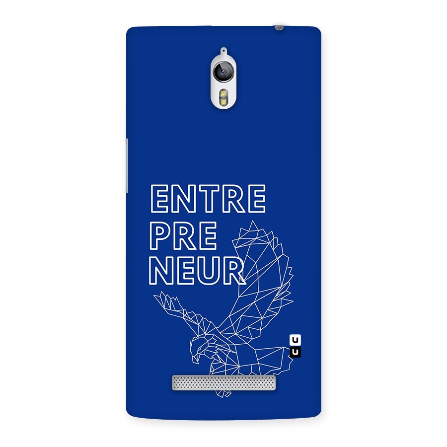 Blue Entrepreneur Back Case for Oppo Find 7