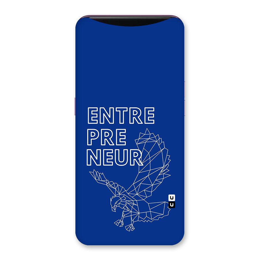 Blue Entrepreneur Back Case for Oppo Find X