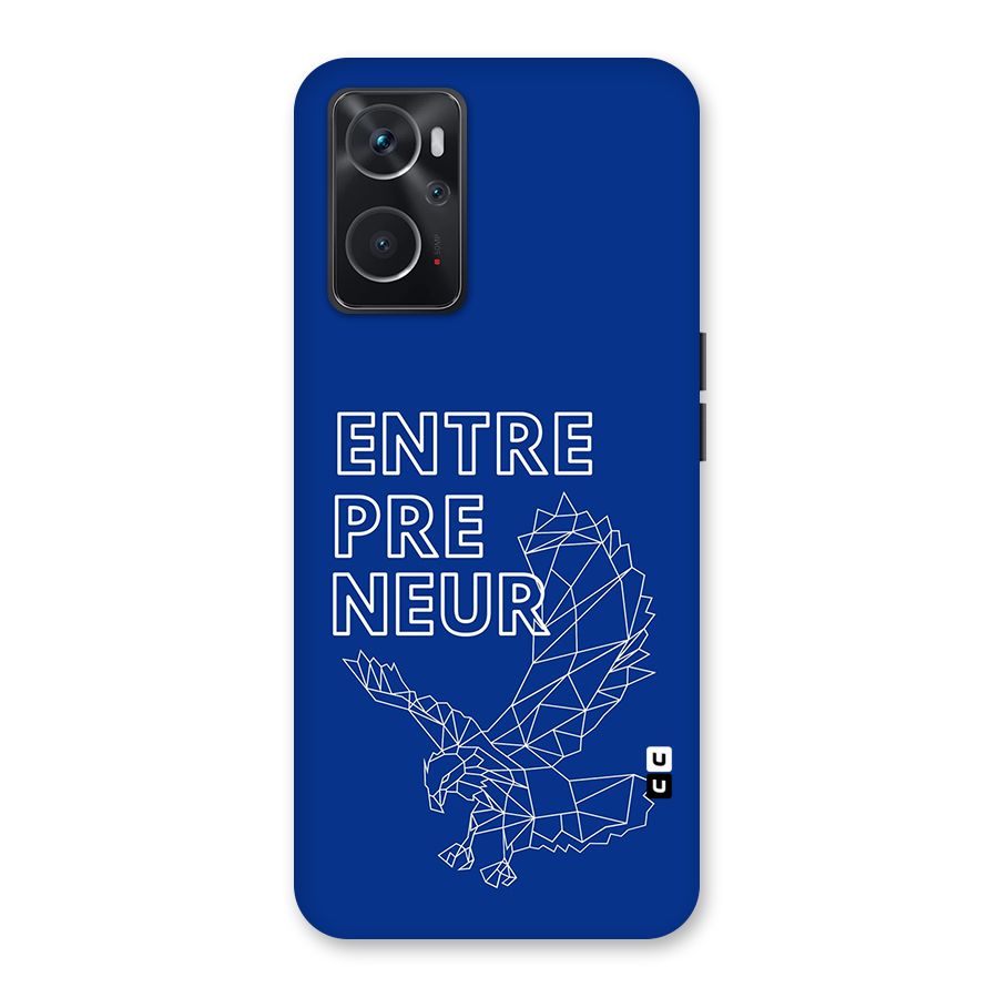Blue Entrepreneur Back Case for Oppo K10 4G