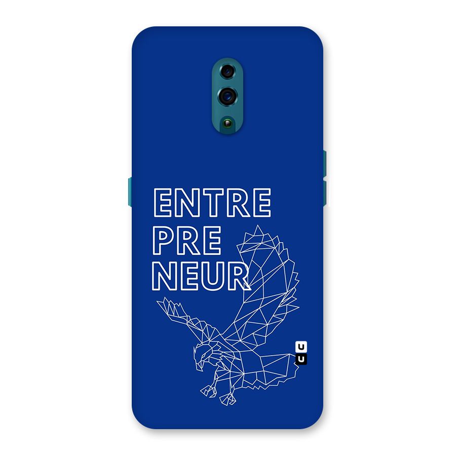 Blue Entrepreneur Back Case for Oppo Reno