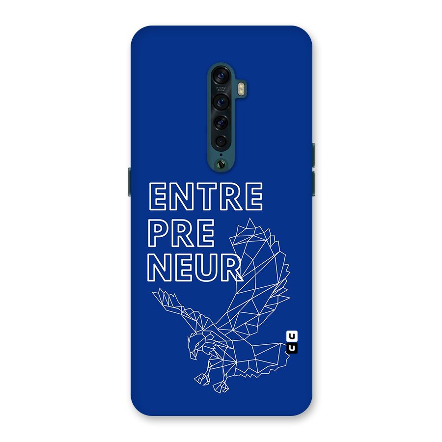 Blue Entrepreneur Back Case for Oppo Reno2