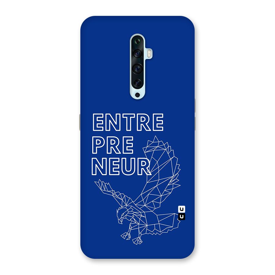 Blue Entrepreneur Back Case for Oppo Reno2 Z