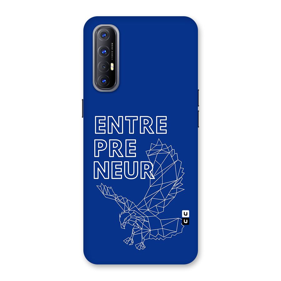 Blue Entrepreneur Back Case for Oppo Reno3 Pro