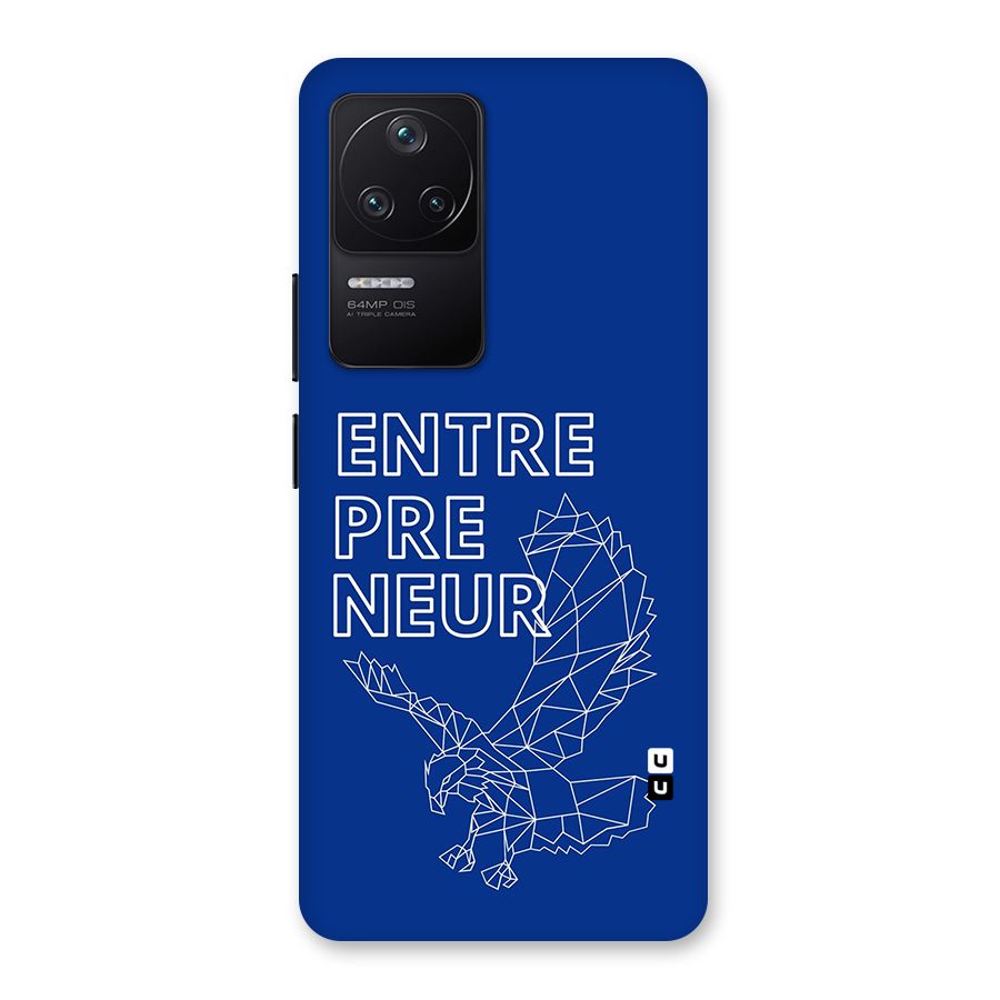 Blue Entrepreneur Back Case for Poco F4 5G