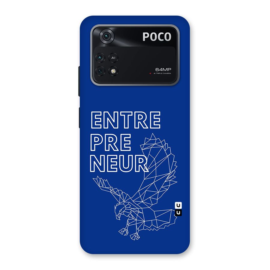 Blue Entrepreneur Back Case for Poco M4 Pro 4G