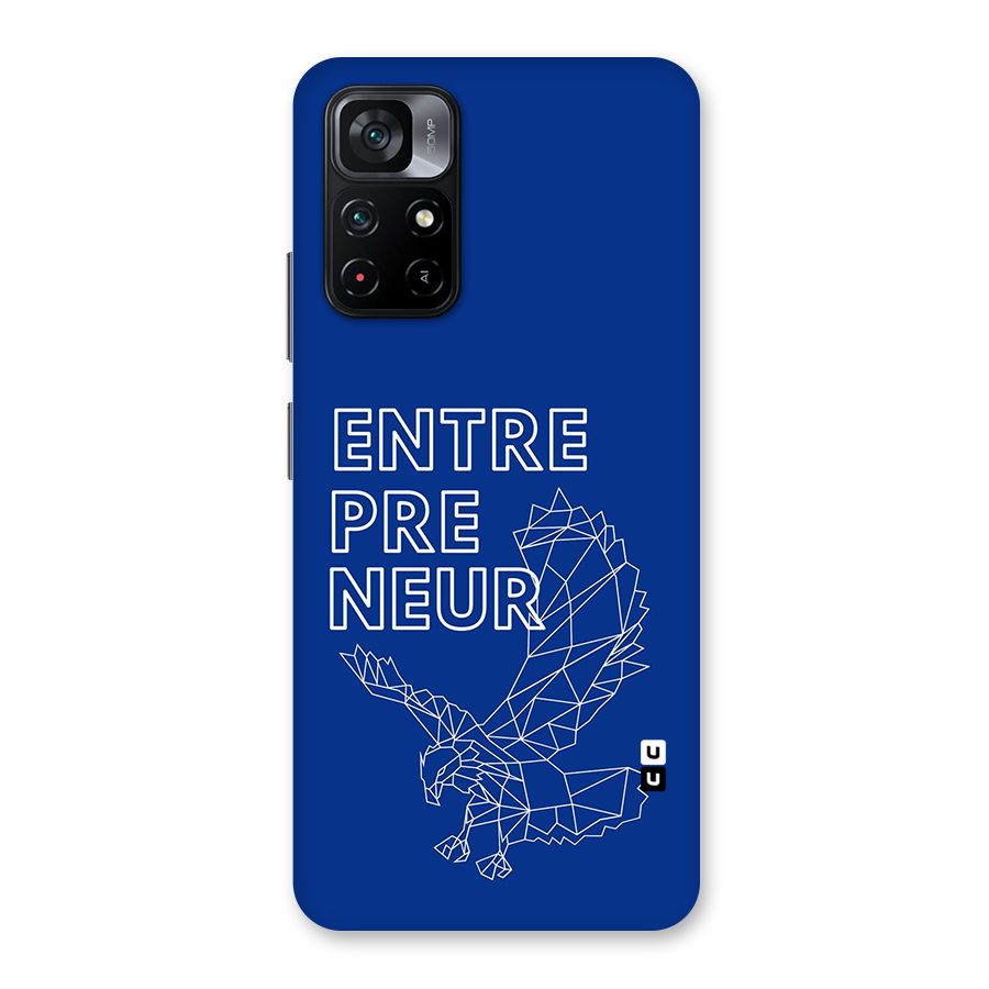 Blue Entrepreneur Back Case for Poco M4 Pro 5G