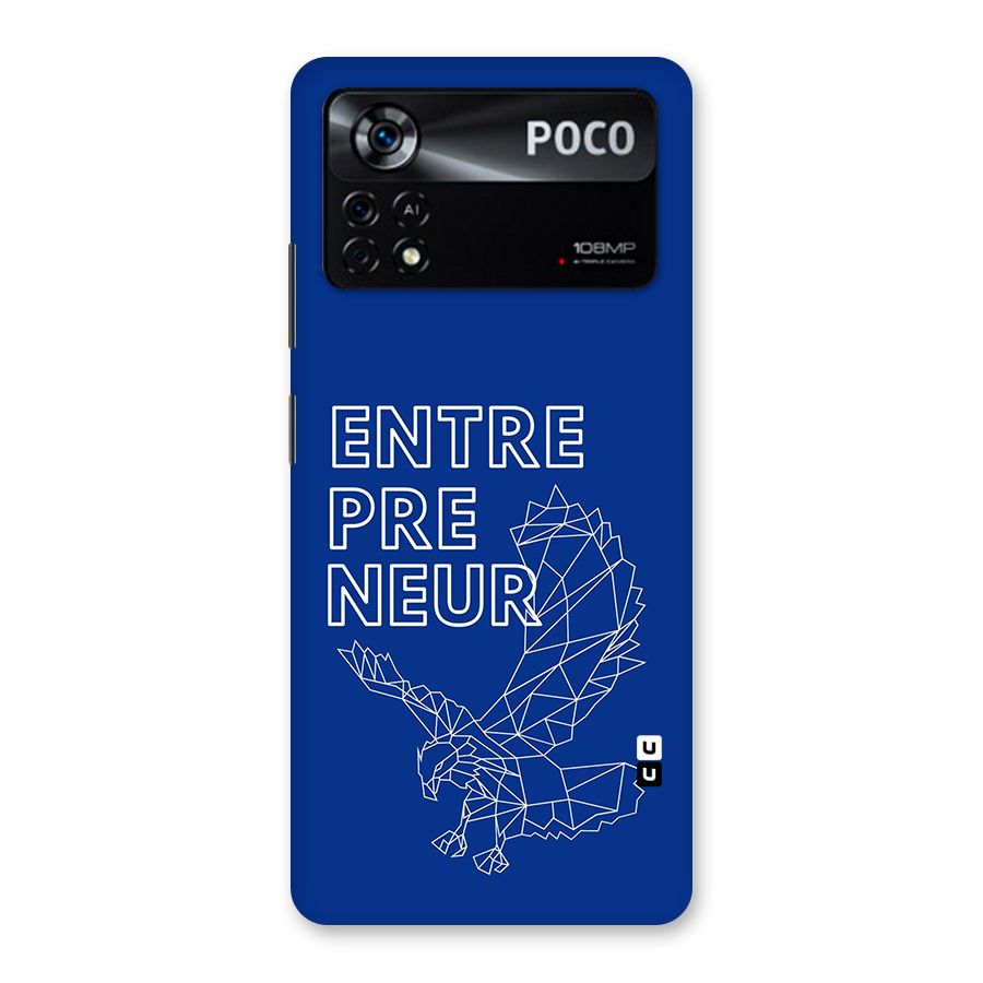 Blue Entrepreneur Back Case for Poco X4 Pro 5G
