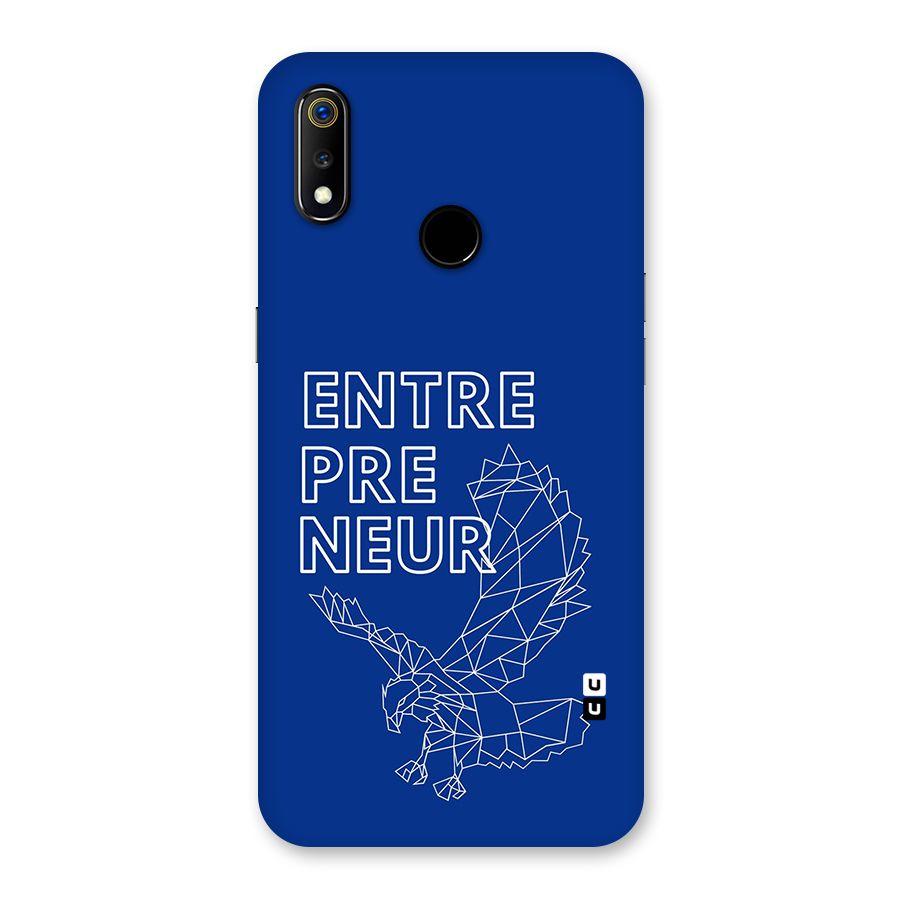 Blue Entrepreneur Back Case for Realme 3