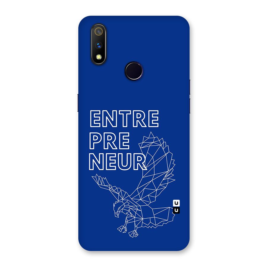 Blue Entrepreneur Back Case for Realme 3 Pro