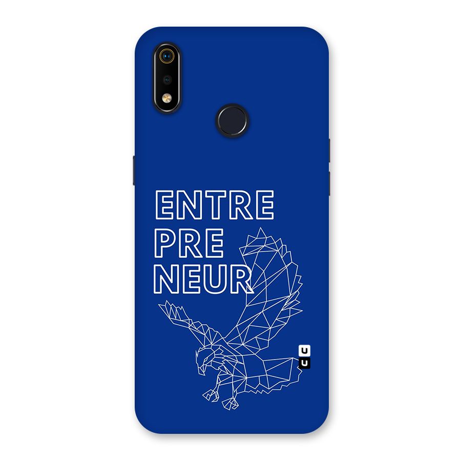 Blue Entrepreneur Back Case for Realme 3i