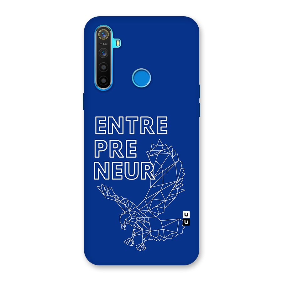 Blue Entrepreneur Back Case for Realme 5