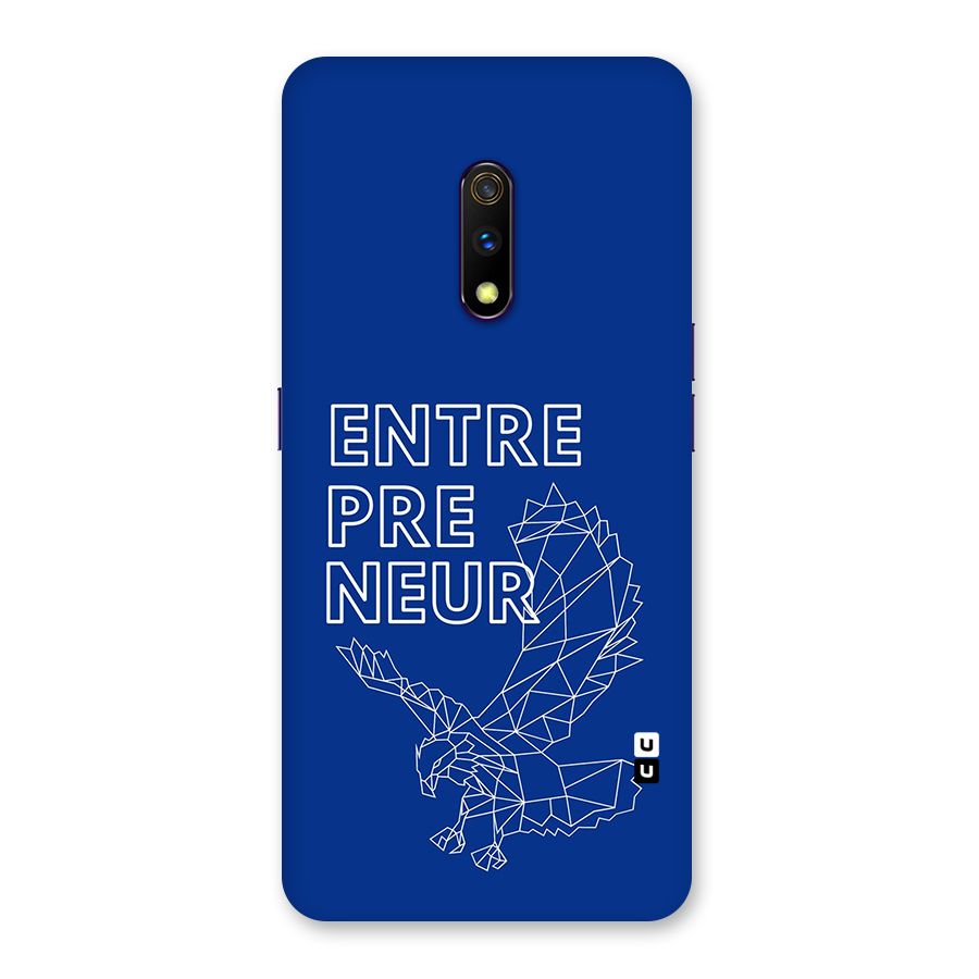 Blue Entrepreneur Back Case for Realme X