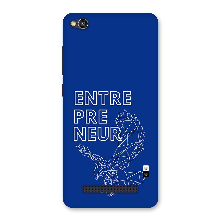 Blue Entrepreneur Back Case for Redmi 4A