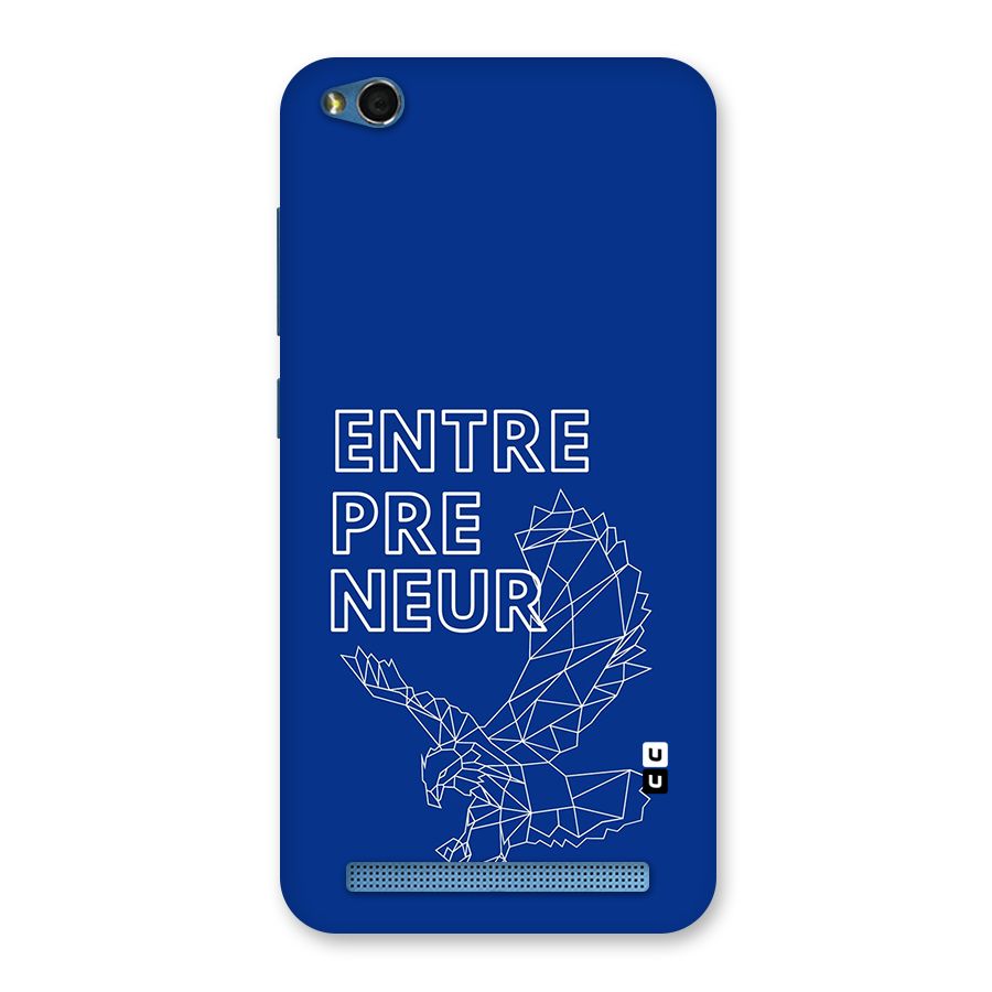 Blue Entrepreneur Back Case for Redmi 5A