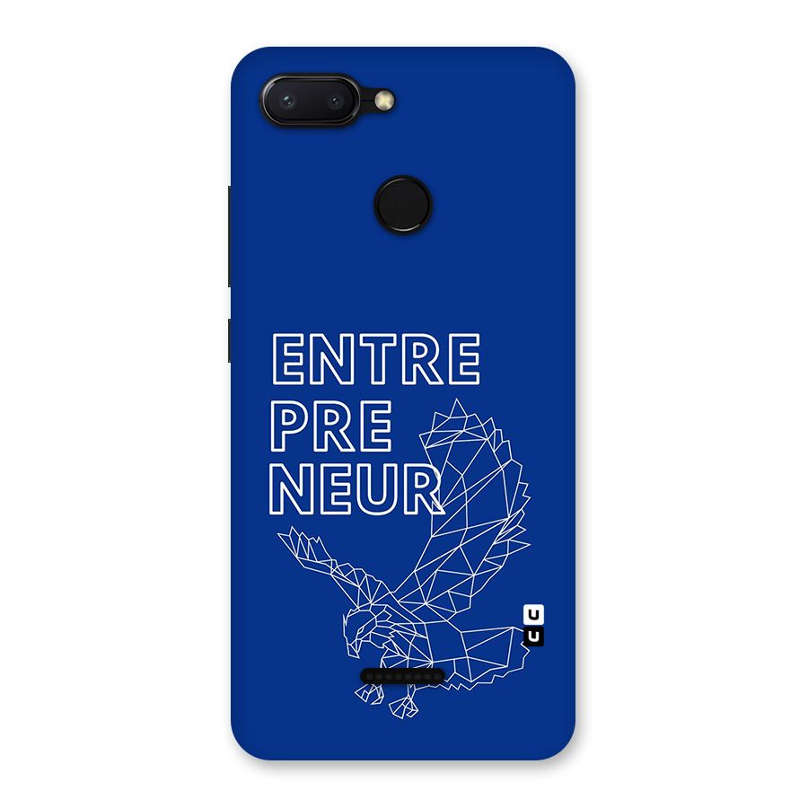 Blue Entrepreneur Back Case for Redmi 6