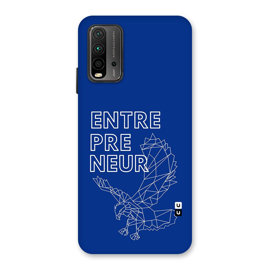 Blue Entrepreneur Back Case for Redmi 9 Power