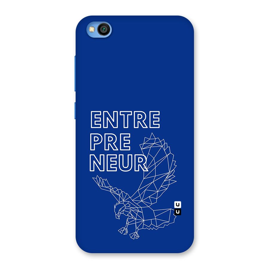Blue Entrepreneur Back Case for Redmi Go