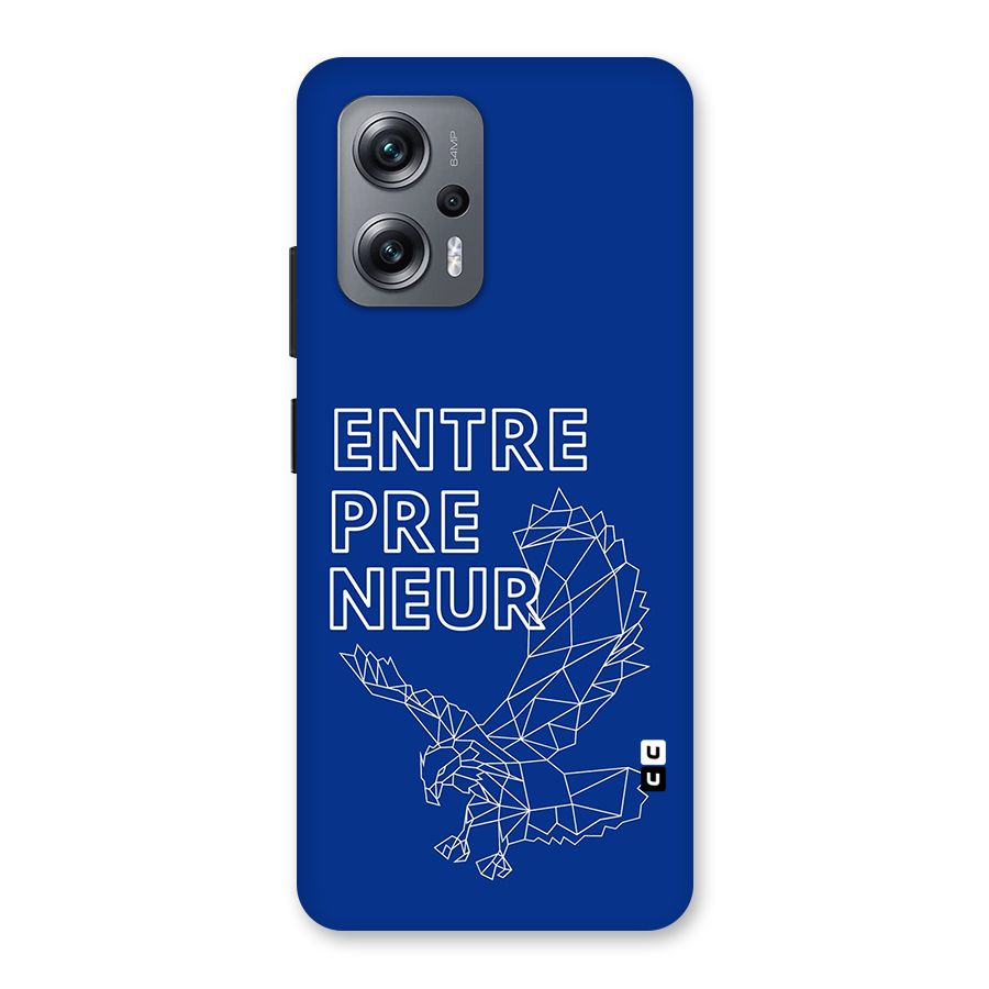 Blue Entrepreneur Back Case for Redmi K50i