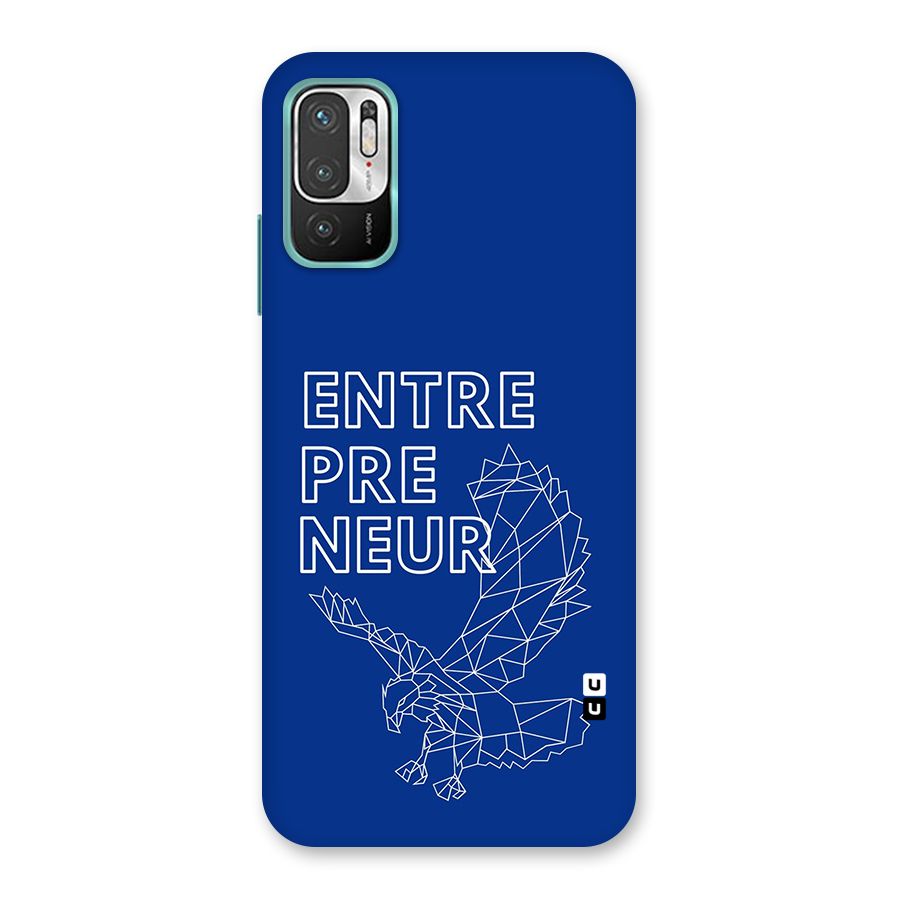 Blue Entrepreneur Back Case for Redmi Note 10T 5G