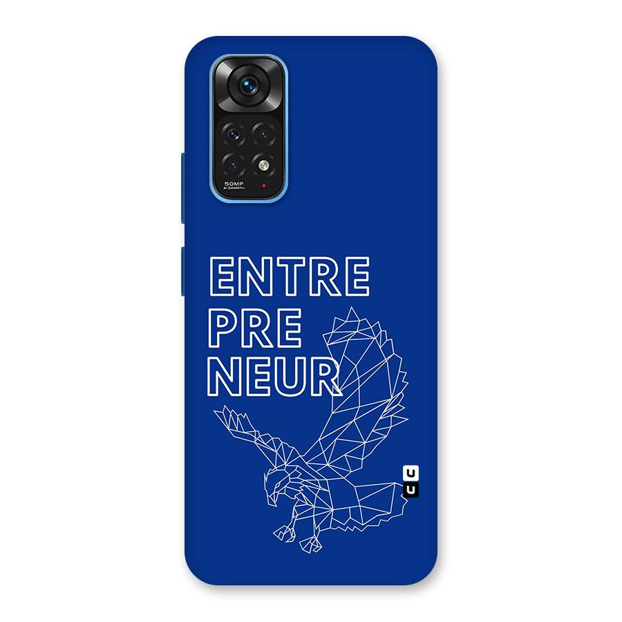 Blue Entrepreneur Back Case for Redmi Note 11S