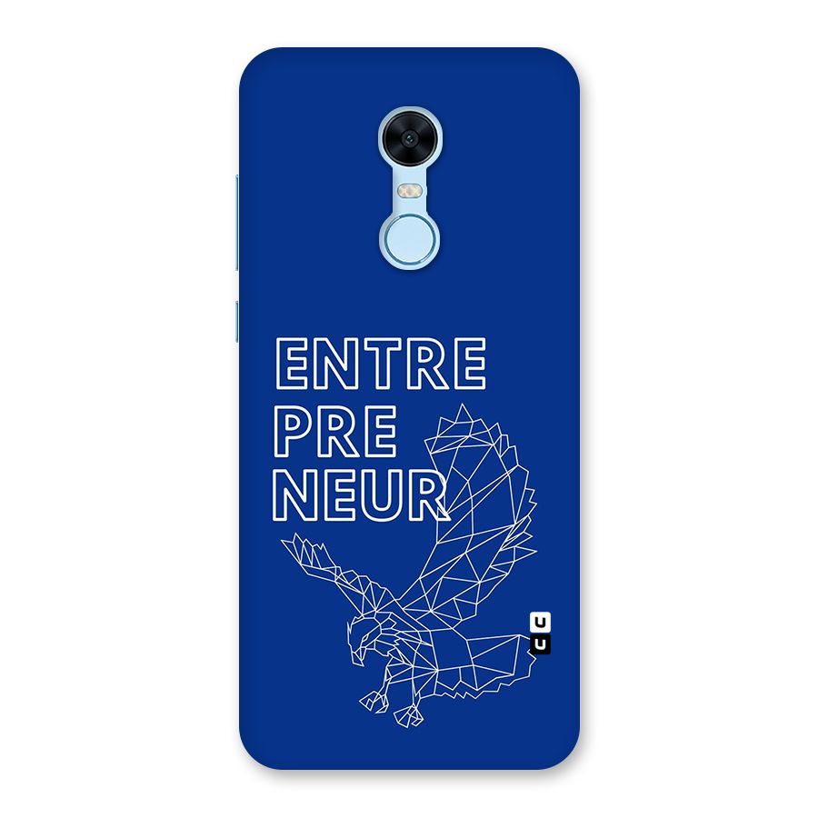 Blue Entrepreneur Back Case for Redmi Note 5