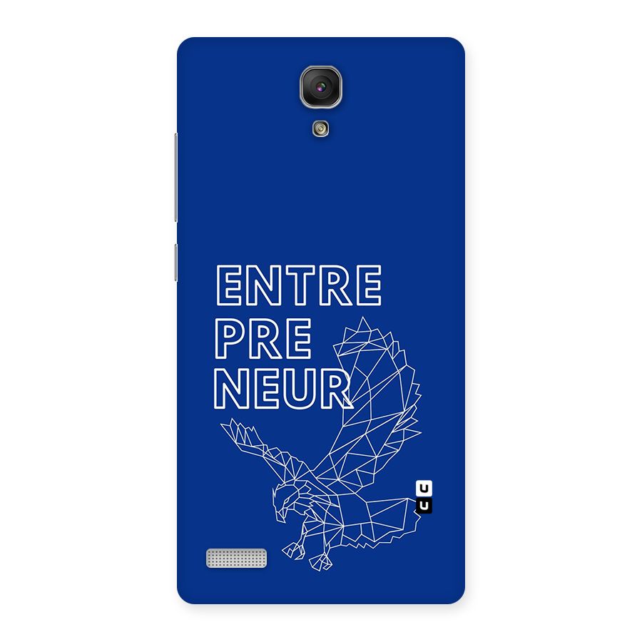 Blue Entrepreneur Back Case for Redmi Note Prime
