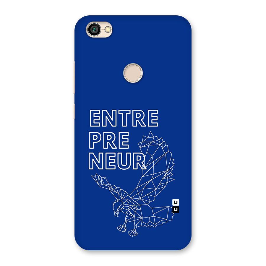 Blue Entrepreneur Back Case for Redmi Y1 2017