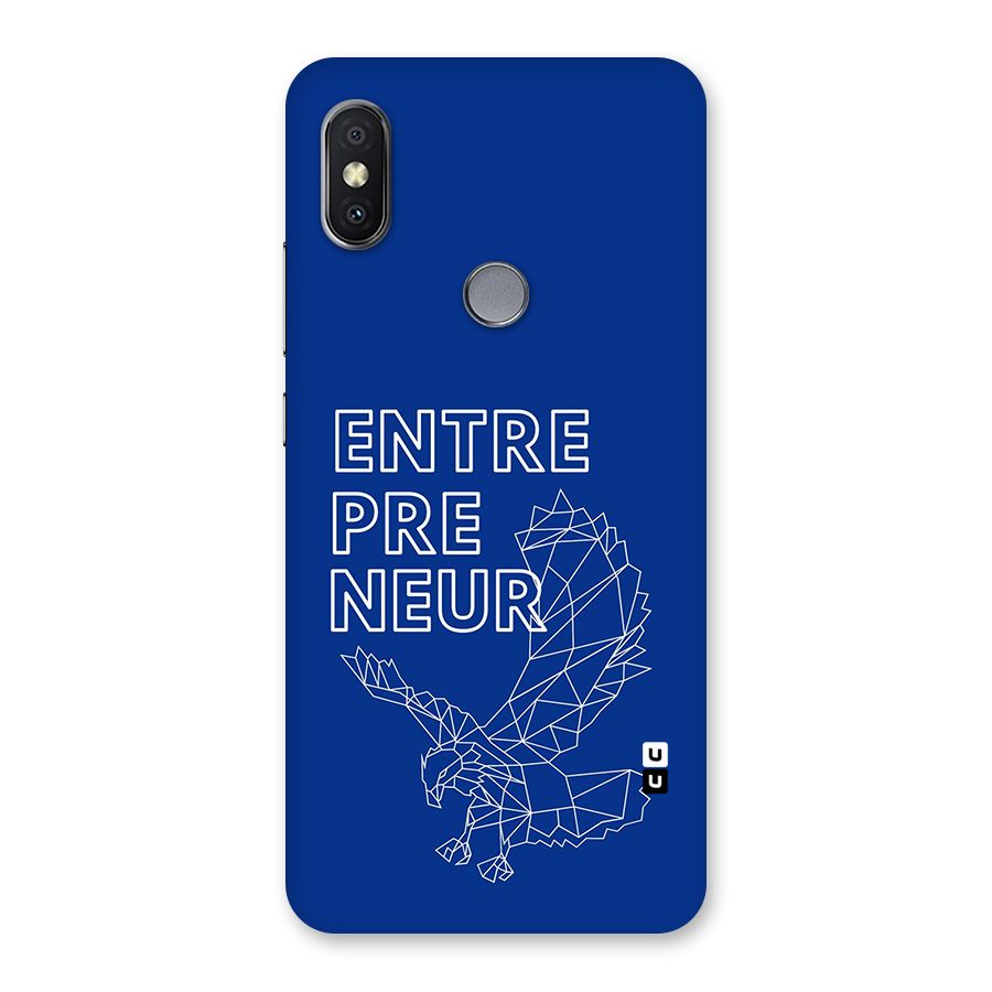 Blue Entrepreneur Back Case for Redmi Y2