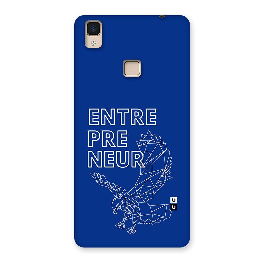 Blue Entrepreneur Back Case for V3 Max
