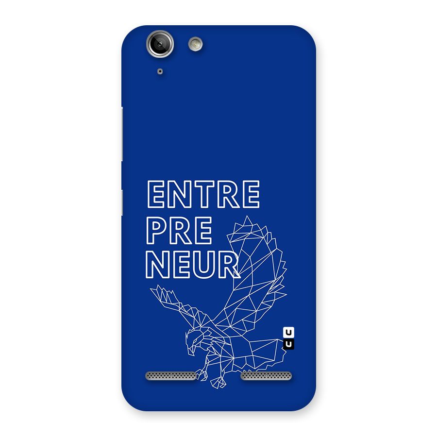 Blue Entrepreneur Back Case for Vibe K5