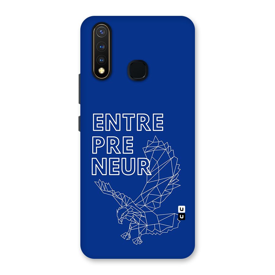 Blue Entrepreneur Back Case for Vivo U20