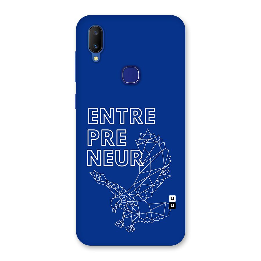 Blue Entrepreneur Back Case for Vivo V11
