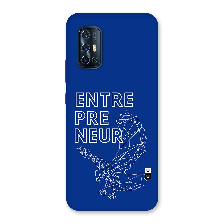 Blue Entrepreneur Back Case for Vivo V17