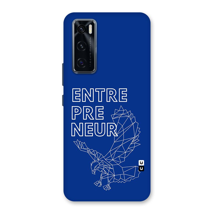 Blue Entrepreneur Back Case for Vivo V20 SE