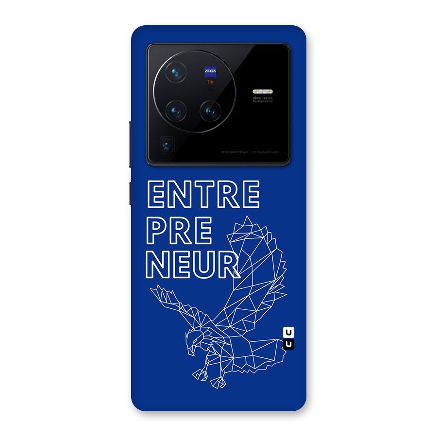 Blue Entrepreneur Back Case for Vivo X80 Pro