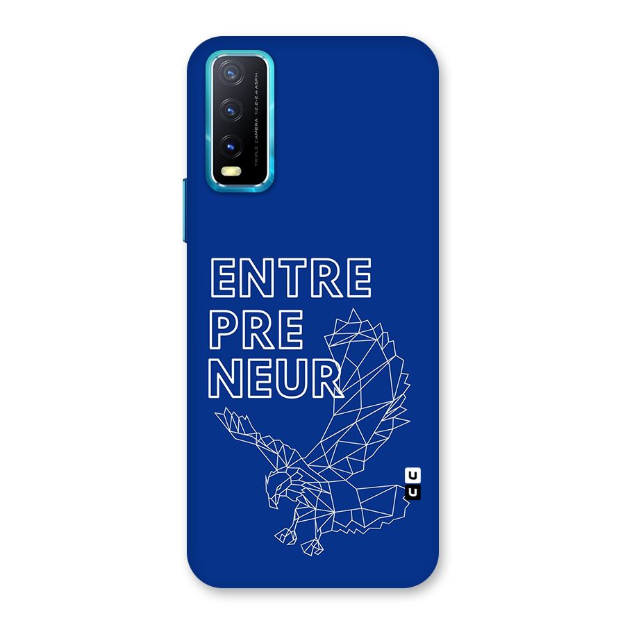 Blue Entrepreneur Back Case for Vivo Y20A